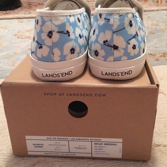 Lands End Womens floral sneakers - Picture 4 of 5